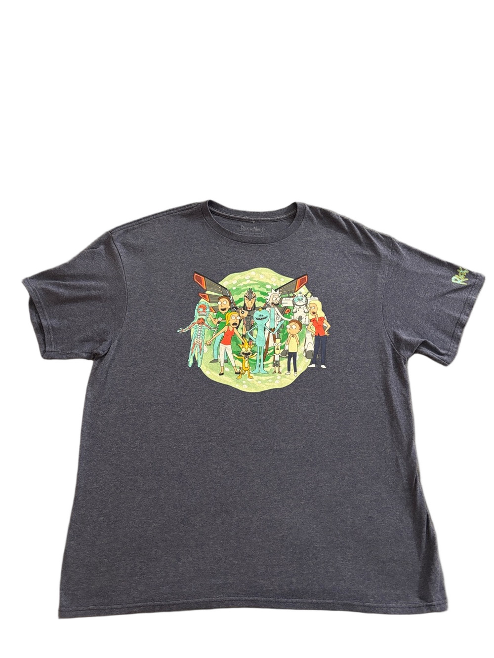 Rick and Morty Character Group Graphic T Shirt Men’s XL Adult Swim